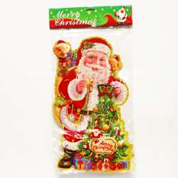 Dekoracja świąteczna Mikołaj duży 45cm (dwustronny) - 1