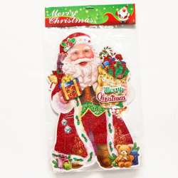 Dekoracja świąteczna Mikołaj duży 45cm (dwustronny) - 2