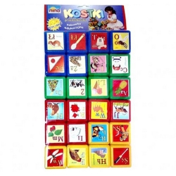 KOSTKI PRZEDSZKOLAKA KLOCKI 24 el. 4,5x4,5x4,5cm (NINA 00168) - 1