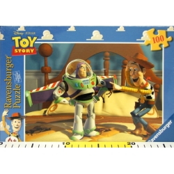 RAVENSBURGER 100 TOY STORY -CHUDY I BUZZ NA ŁÓŻKU (108824) - 2