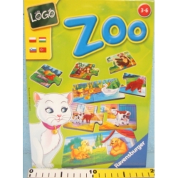 RAVENSBURGER GRA LOGO ZOO -ZWIERZĘTA I ICH DZIECI (GXP-508630) - 1