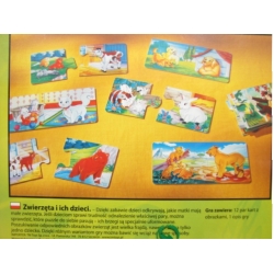 RAVENSBURGER GRA LOGO ZOO -ZWIERZĘTA I ICH DZIECI (GXP-508630) - 2