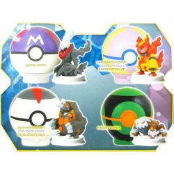 POKEBALL Z WYRZUTNIĄ i FIGURKĄ POKEMON - 6