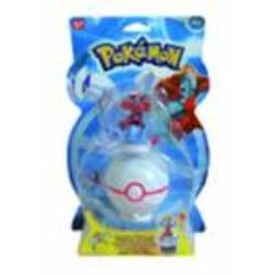 POKEBALL Z WYRZUTNIĄ i FIGURKĄ POKEMON - 1