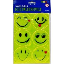 NAKLEJKI ODBLASKOWE DUŻE BUŻKI -ODKLEJALNE - 1