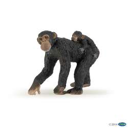 Papo 50012 Samica szympansa z młodym - 1