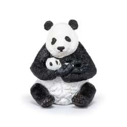 Papo 50196 Panda siedząca z młodym 6x7x8cm (PAPO 50196) - 2