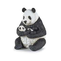 Papo 50196 Panda siedząca z młodym 6x7x8cm (PAPO 50196) - 1