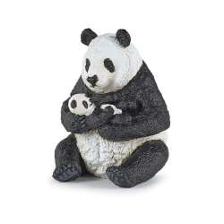 Papo 50196 Panda siedząca z młodym 6x7x8cm - 1