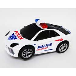 Auto policyjne światła 3D, dźwięk, bump&go 18cm, w pudełku - 2