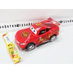 Auto czerwone z oczami, z napędem na koło zamachowe 17cm - 3