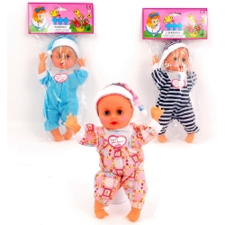 BOBASEK MIĘKKI Z GŁOSAMI 25cm w czapce - 1