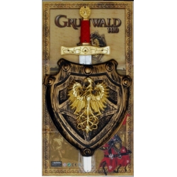 GRUNWALD 1410 NAGI MIECZ +TARCZA Z ORŁEM - 1