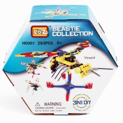 KLOCKI KONSTRUKCYJNE H0001 OWADY -3w1 283el. WAŻKA - 1