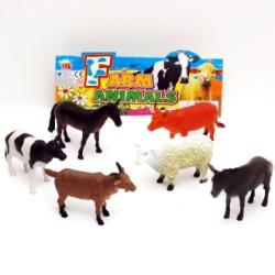 ZWIERZĘTA CZTEROKOPYTNE DOMOWE -6 sztuk w folii - 1