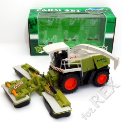 KOMBAJN WIELKI DO ZIELONKI Z TRZEMA KOSIARKAMI w pudełku - 1