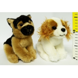 PLUSZ PIES SIEDZĄCY 18cm -4 WZORY (GXP-537644) - 1
