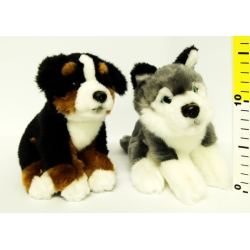 PLUSZ PIES SIEDZĄCY 18cm -4 WZORY (GXP-537644) - 2