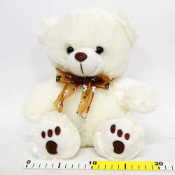 Plusz Miś 24cm z przezroczystą kokardką 2 kolory (M3068-24) - 3