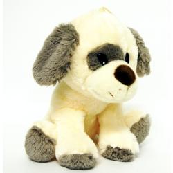 PLUSZ PIES SIEDZĄCY Z ŁATKĄ NA OKU 23cm (P2693) - 1