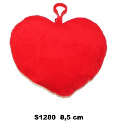 Plusz Serce 8,5cm z plastikową zawieszką (S1280) - 1