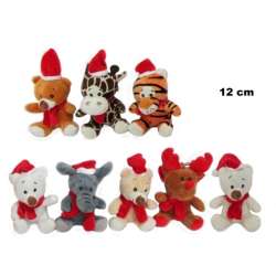 Plusz zwierzęta świąteczne 8 wzorów 12cm - 1