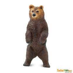 Safari Ltd 181729 Niedźwiedź Grizzly stojący 5x10,75cm - 1