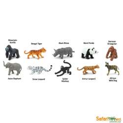 Safari Ltd 100109 Zagrożone gatunki zwierząt lądowych - 10szt. w tubie - 3