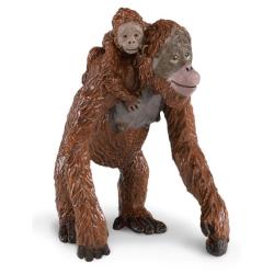 Safari Ltd 293529 Orangutan z młodym 7,5 x9cm - 1
