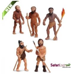 Safari Ltd 663816 Ewolucja człowieka 5 fig.ok.7cm 19x25 bli - 1