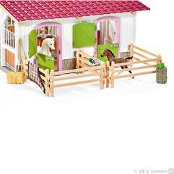 Schleich 42344 Centrum jeździeckie, stajnia - zestaw (GXP-550959) - 2