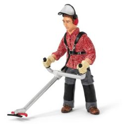 SCHLEICH 13458 PRACOWNIK Z KOSIARKĄ (GXP-518860) - 1
