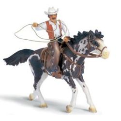 SCHLEICH 70303 COWBOY Z LASSO + KOŃ - 1