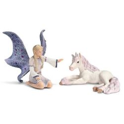 SCHLEICH LINDARIEL I JEDNOROŻEC ŹREBIĘ 70424 (GXP-512684) - 1