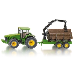 MODEL 'SIKU' JOHN DEERE Z PRZYCZEPĄ LEŚNĄ 1:50 (1954)