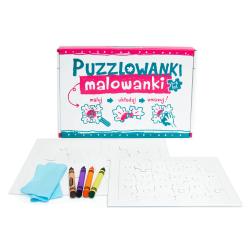 Puzzlowanki Malowanki 3-6 lat Maluj, ukadaj, zmazuj - 1