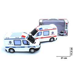 Ambulans Karetka ze światłami 3D na bat. w pudełku 21cm - 1