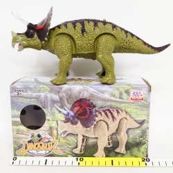 Dinozaur chodzi i ryczy -Triceratops w pud. 20cm 379332 - 6