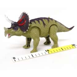 Dinozaur chodzi i ryczy -Triceratops w pud. 20cm 379332 - 2