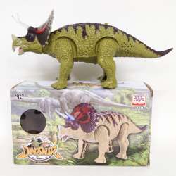 Dinozaur chodzi i ryczy -Triceratops w pud. 20cm 379332 - 3