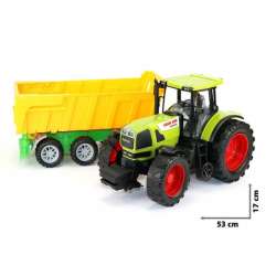 Traktor duży z żółtą przyczepą 50cm - 1