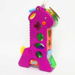 Żyrafka edukacyjna sorter z kształtami do wrzucania 26cm - 2