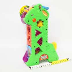 Żyrafka edukacyjna sorter z kształtami do wrzucania 26cm - 3