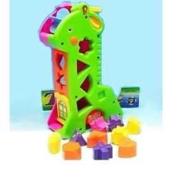 Żyrafka edukacyjna sorter z kształtami do wrzucania 26cm - 1