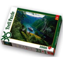 PUZZLE TREFL 1000 WODOSPAD NORWESKI "SIEDEM SIÓSTR" - 1