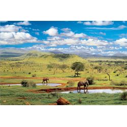 PUZZLE TREFL 1000 KENIA - PARK NARODOWY TSAVO WEST (10167T) - 2