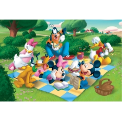 260 elementów - Myszka Miki i przyjaciele "Letni piknik" - Puzzle TREFL - 2
