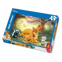 PUZZLE TREFL 24 MAXI BAMBI Z MAMĄ (14096) - 1