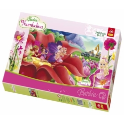 24 duże elementy MAXI - BARBIE Thumbelina - Puzzle TREFL - 1