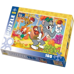 160 elementów .TOM I JERRY NA GRZYBACH - Puzzle TREFL - 1